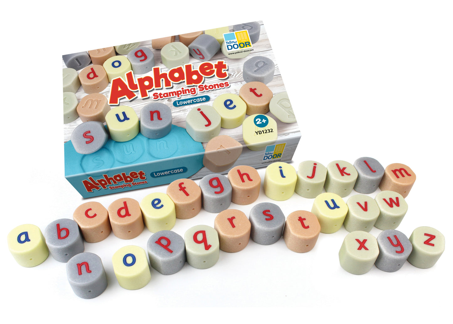 Lowecase letter alphabet stampers - sensory stones - NEW NOW AVAILABLE
