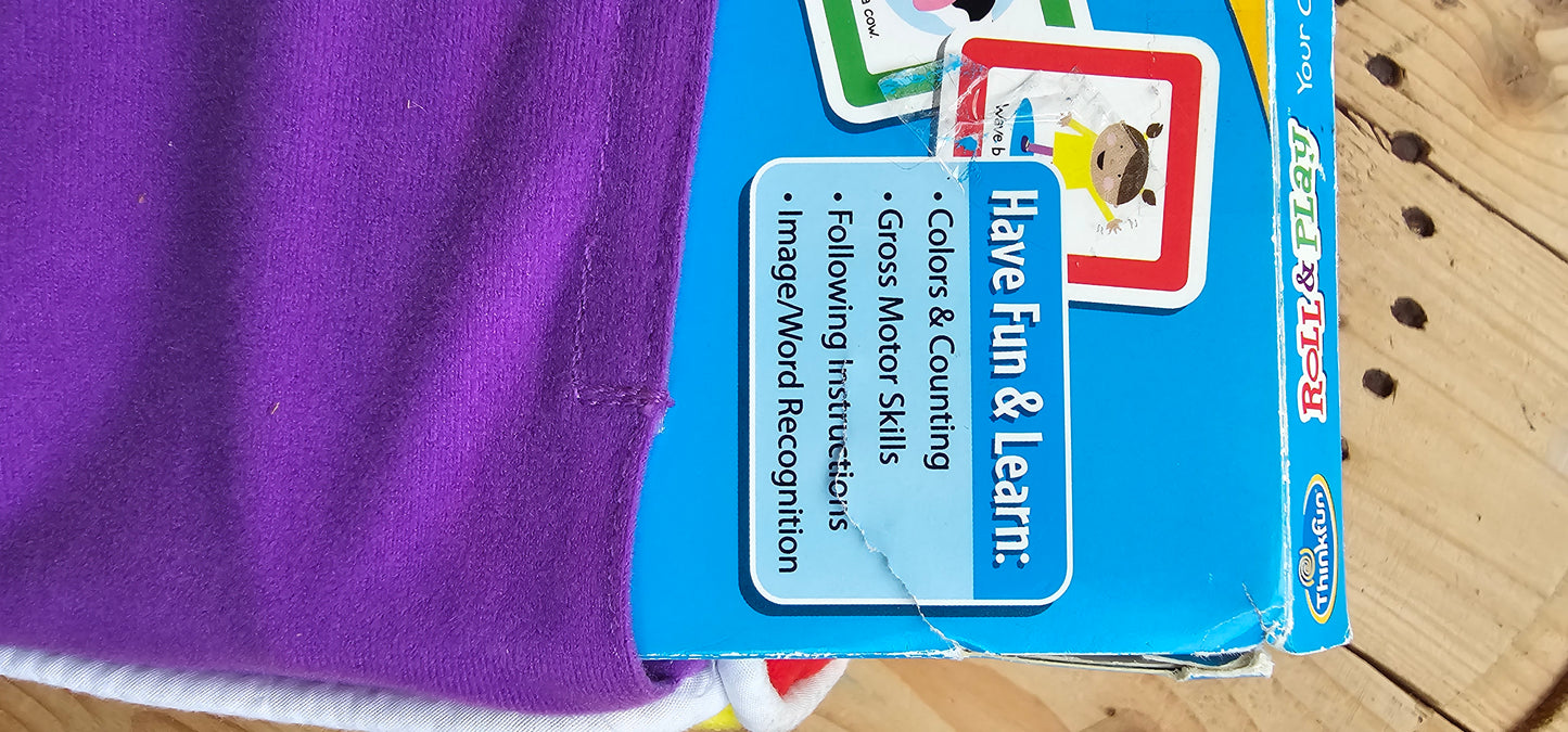 Soft roll dice game with action cards