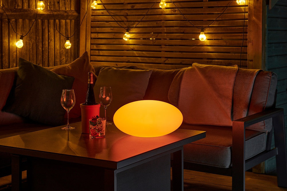 sensory colour changing remote controlled mood pebble