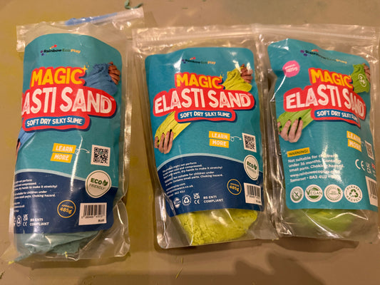 Magic Elasti Sand - NEW various colours 485g resealable bag