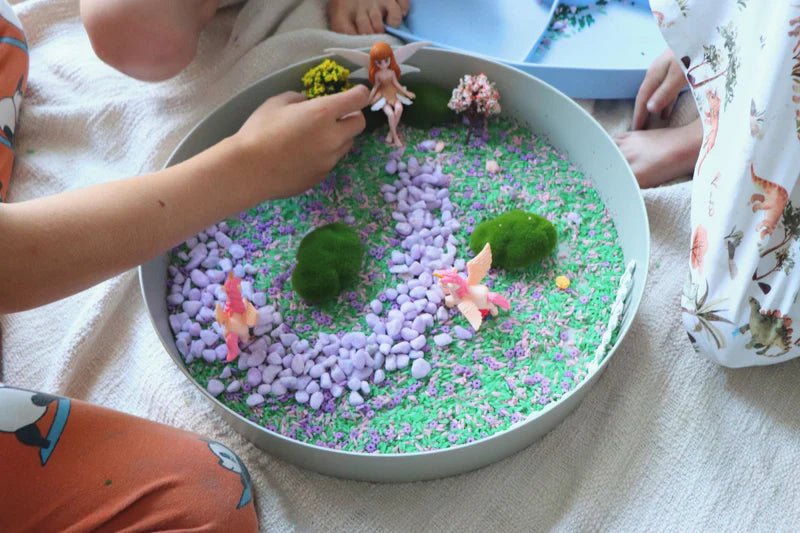 Jellystone Designs bamboo fibre, melamine and silicone play tray NEW SALE clearance offer