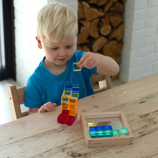 mirrored gem tray - Pk25 + tray NEW