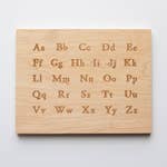 wooden alphabet board & stand - gladfolks - curiosity approach