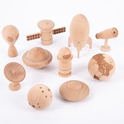 Wooden tickit space set - clearance sale