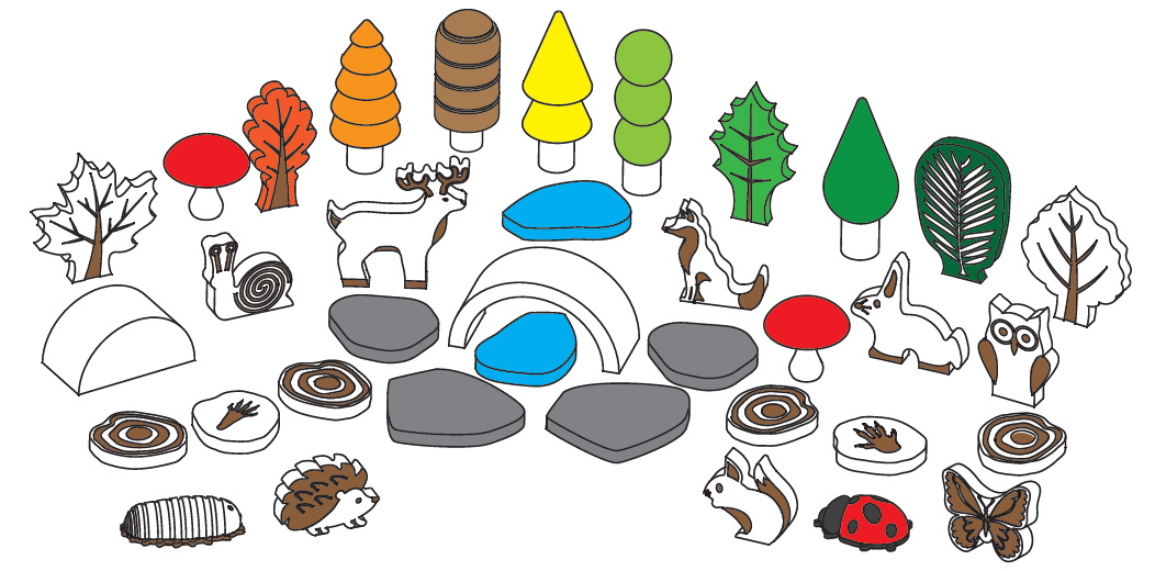 Woodland Trail Set - Pk37 - NEW