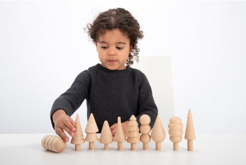 natural beechwood tree set - Edutrayplay ltd