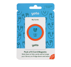 Magnetic card magnets x 6 - yoto