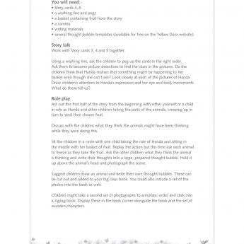 Handa’s surprise talk story cards - Edutrayplay ltd