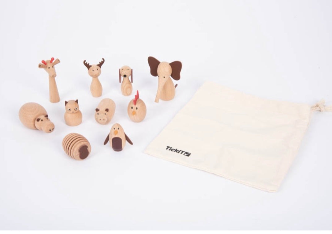 Wooden animal friends - Edutrayplay ltd