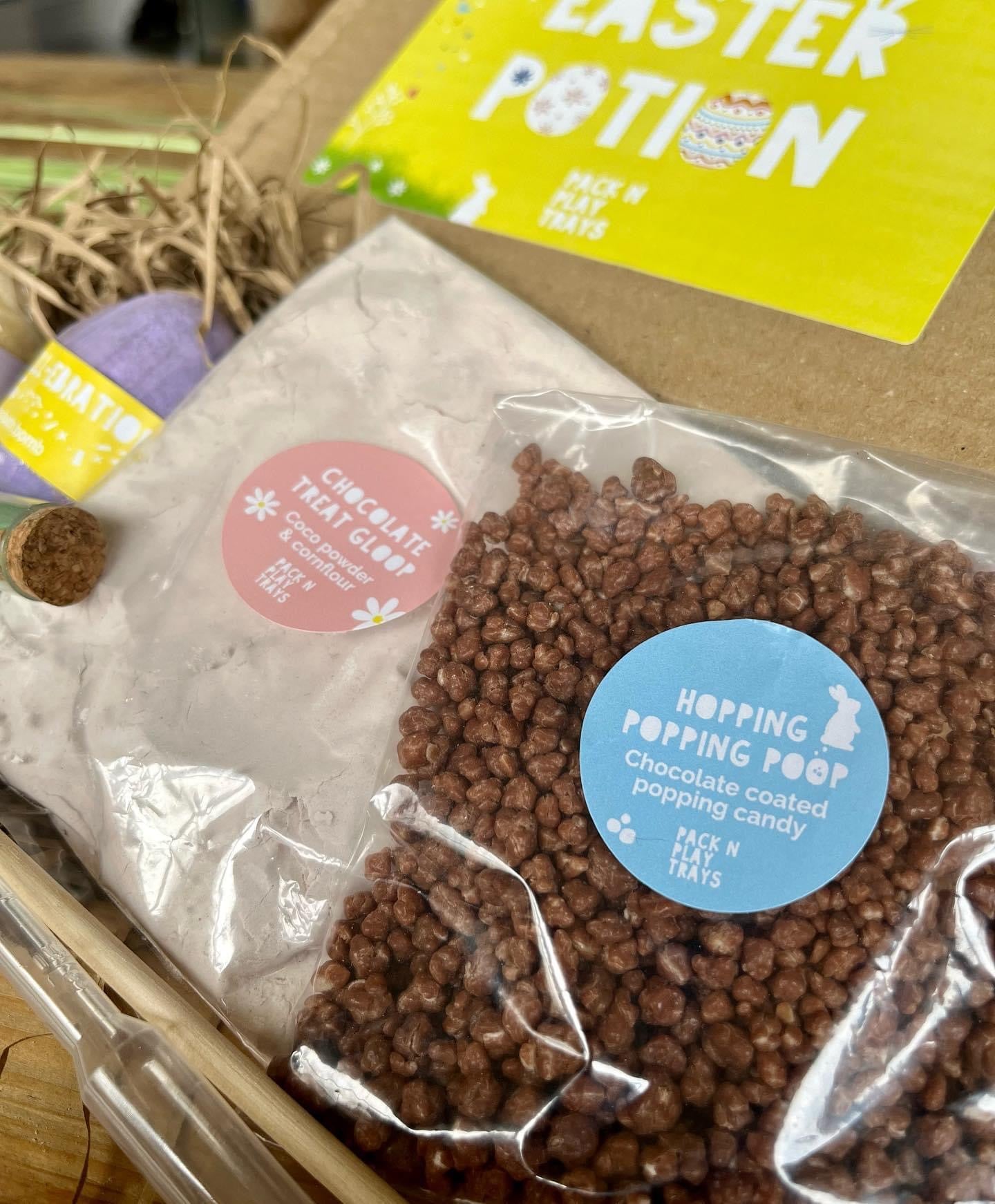 Easter potion messy sensory play set by pack play