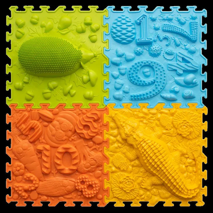 ORTO Nature Forest School Sensory Puzzle Playmats Set of 4
