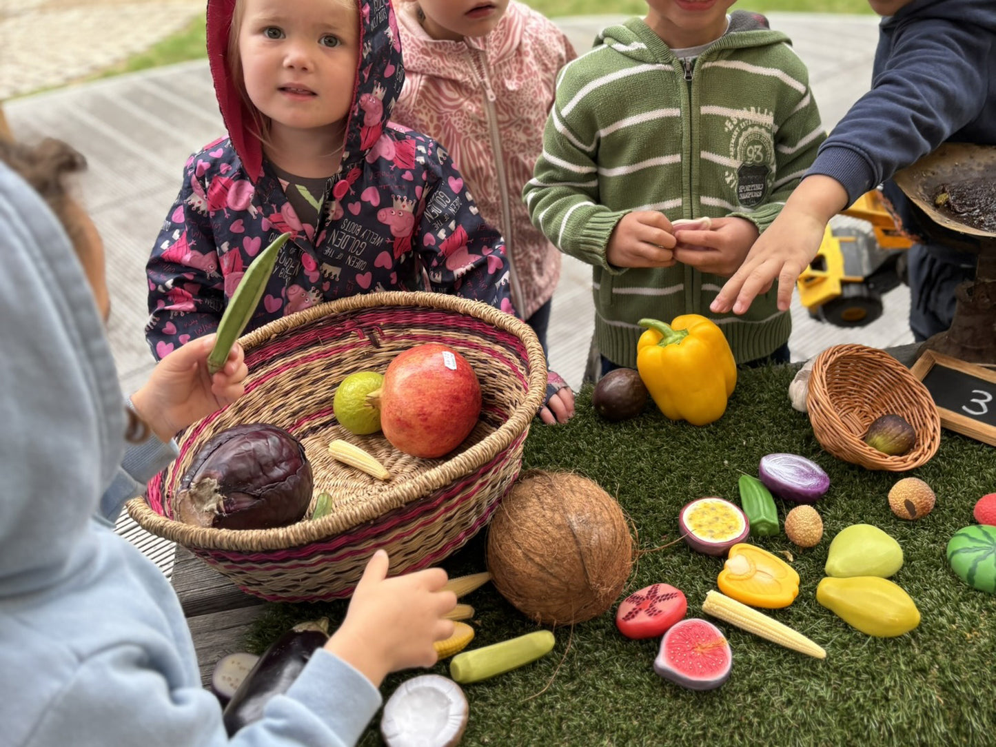 World kitchen sensory food play stones