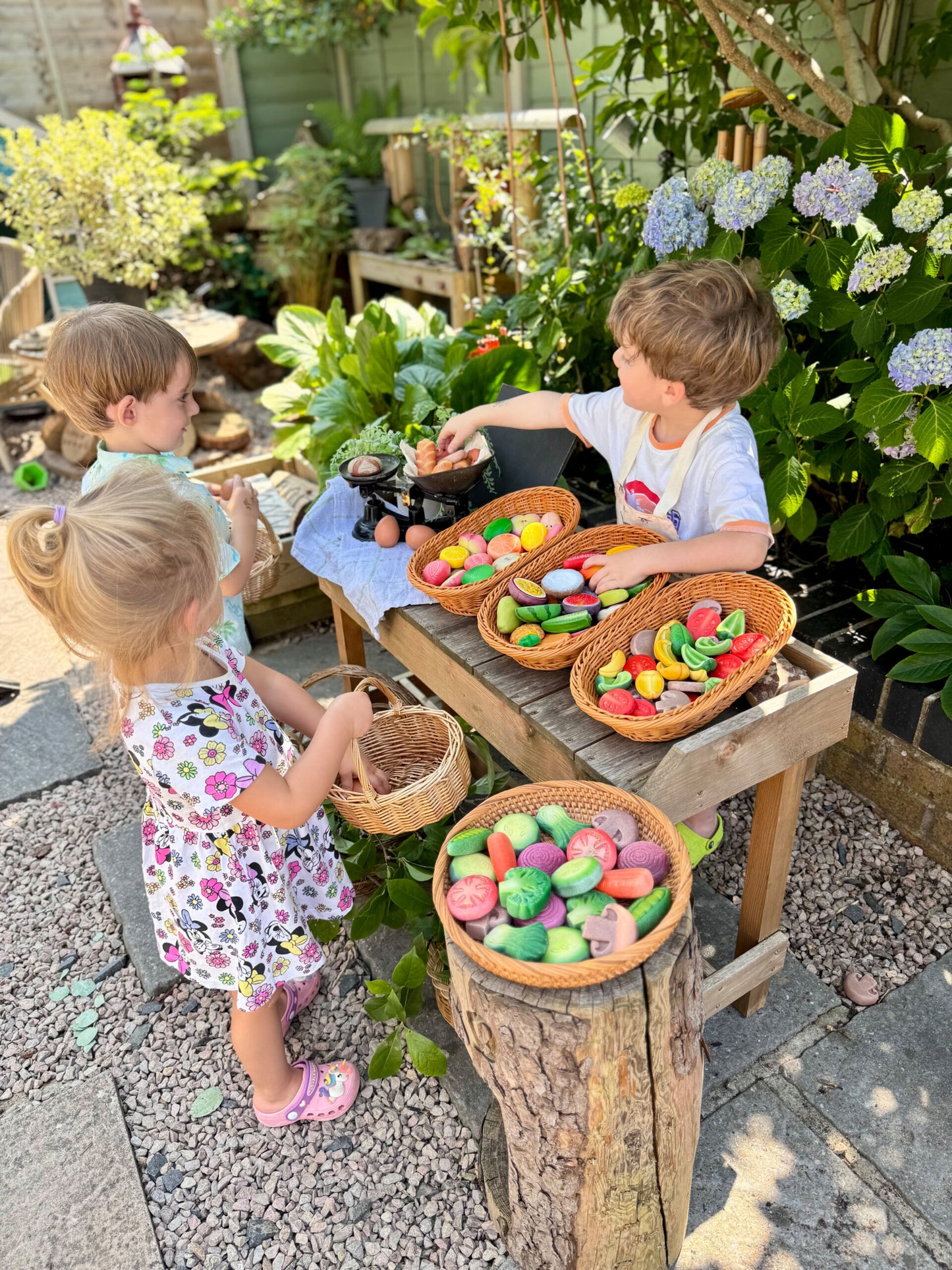World kitchen sensory food play stones