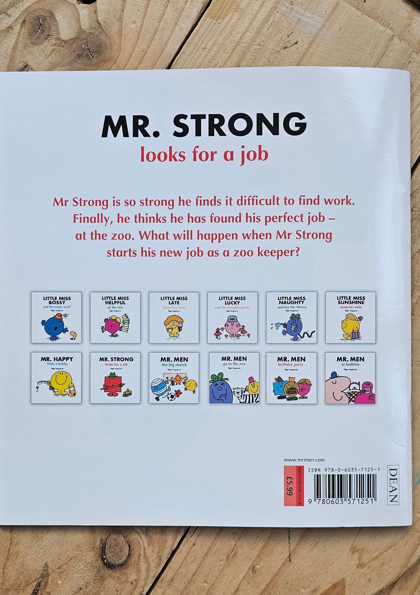 Mr Strong looks for a job- USED