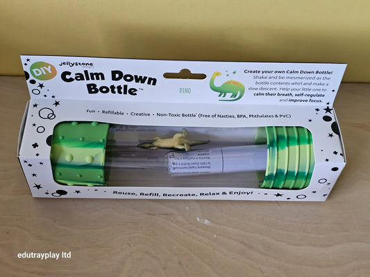 Calm down sensory Bottle- dino - includes one filling