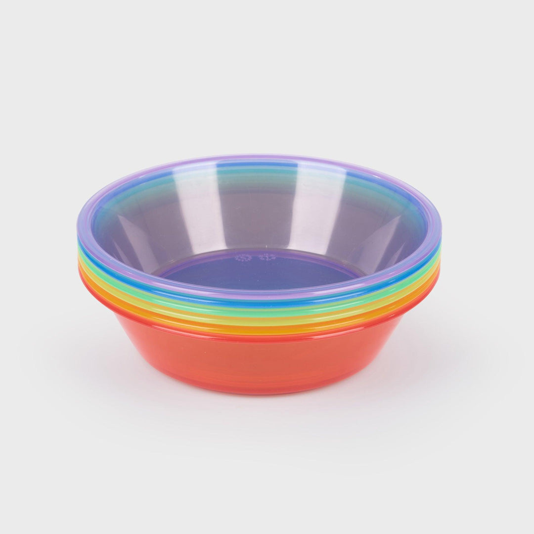 Translucent rainbow bowls