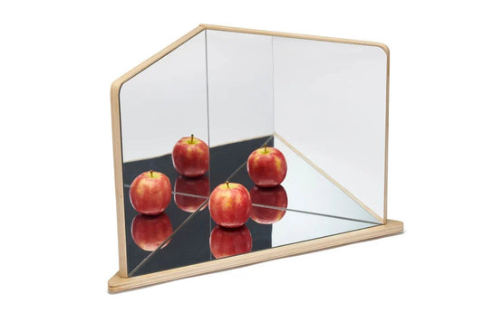 wooden 4 way mirror - NEW