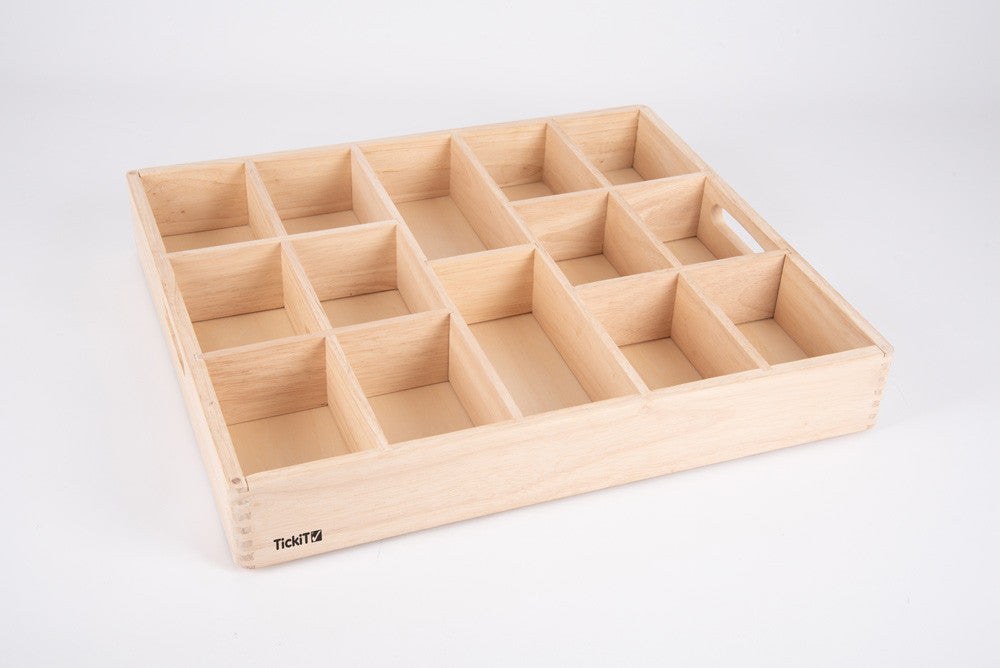 Wooden Treasures Super Set + Wooden Sorting Tray (14-Way) - NEW