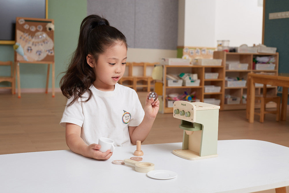 Role Play Coffee machine wooden