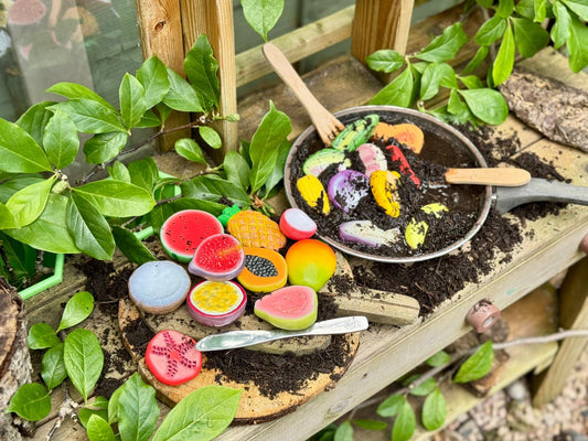 World kitchen sensory food play stones