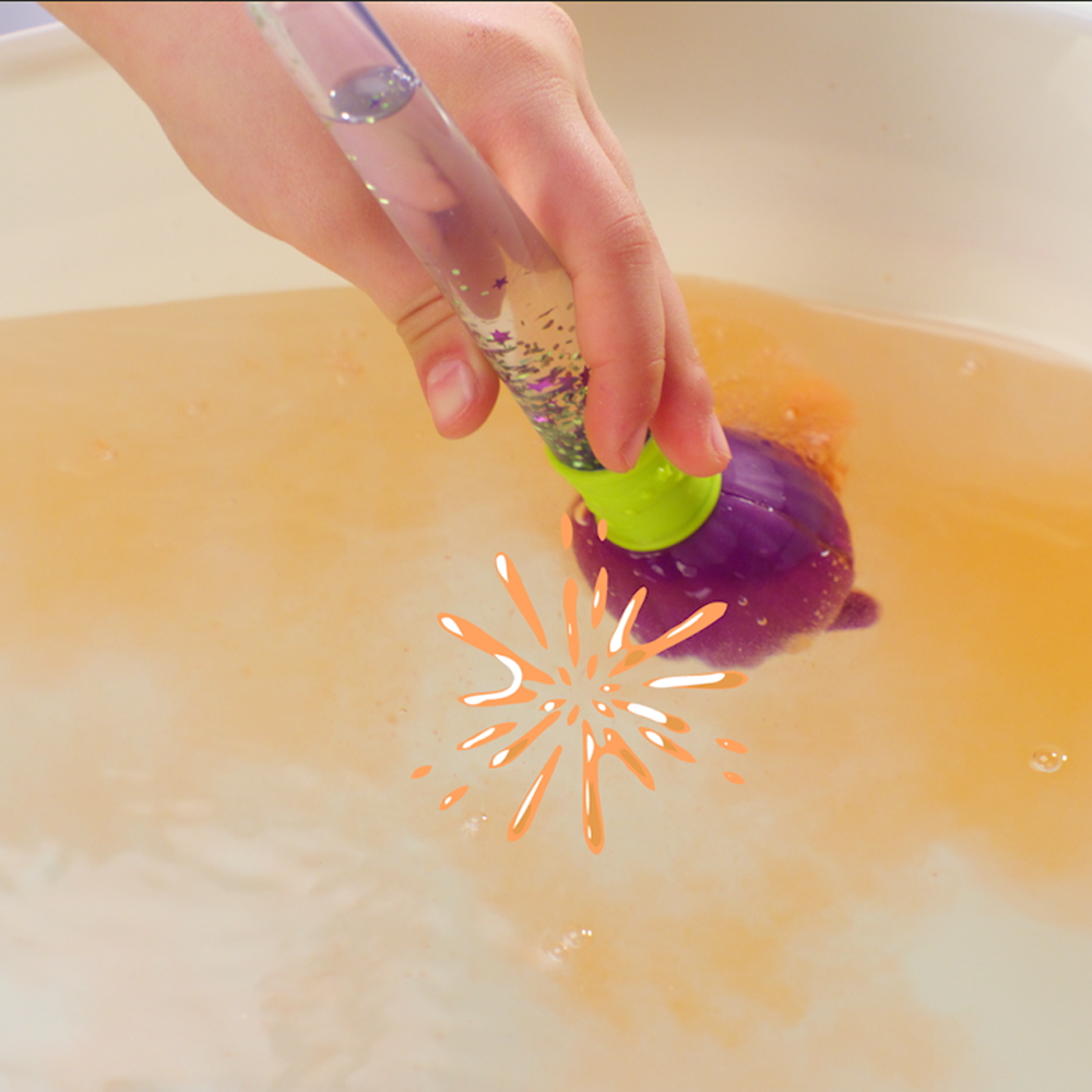 Zimpli Baff Bombz Magic Brush Bath Bomb Painting Bath Toy