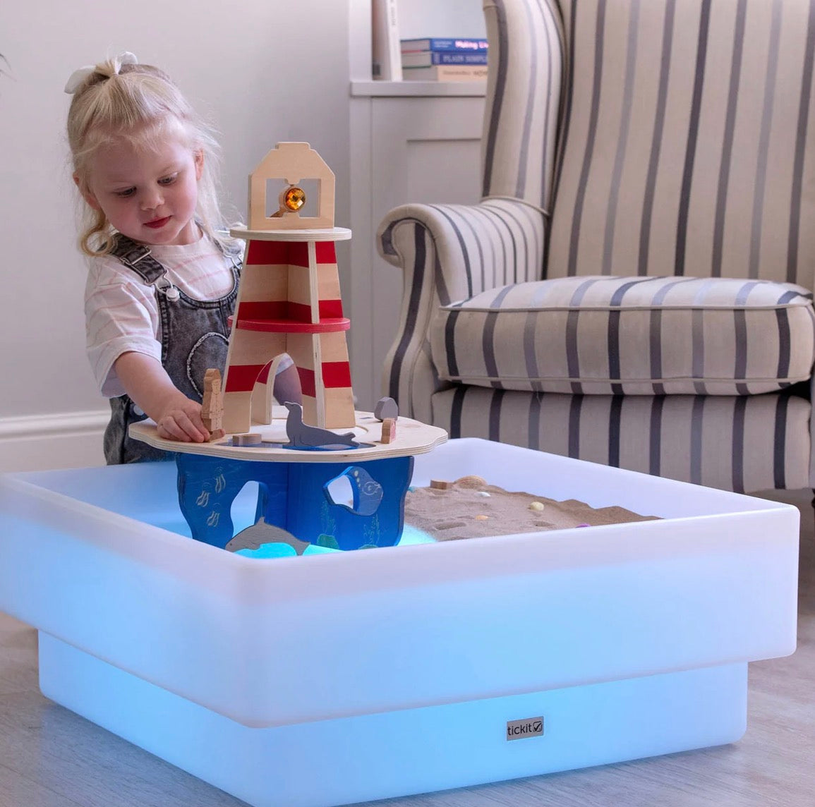 Lighthouse island wooden play set