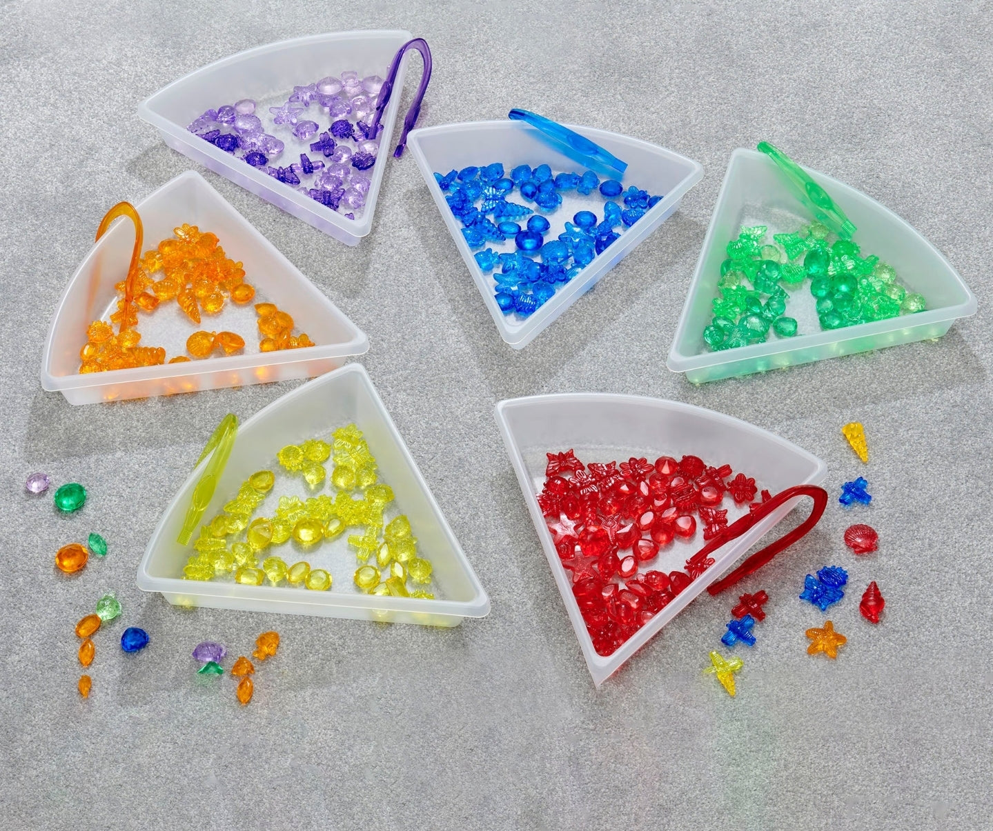 Sensory play tray divider tray set