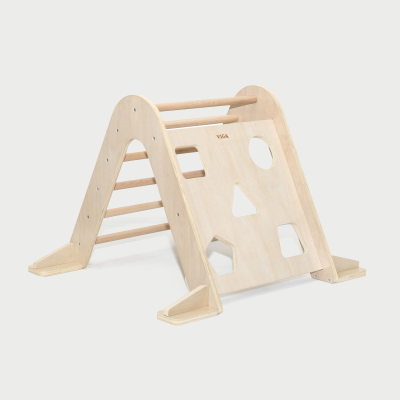 Triangle board and Arch wooden toddler climbing frames
