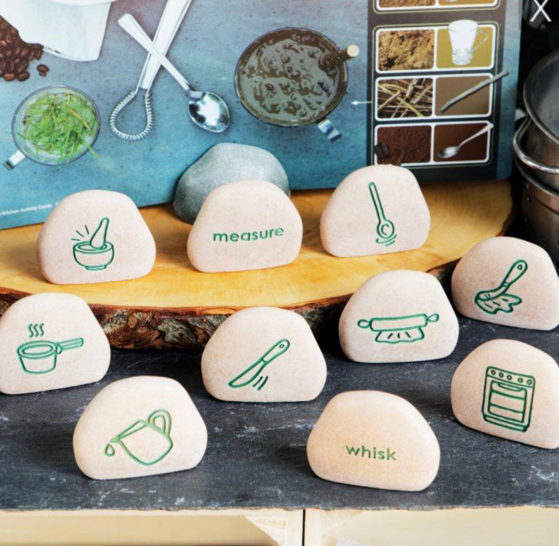 Mud kitchen process stones - Edutrayplay ltd