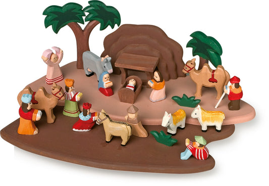Wooden Nativity play scene - ideal Christmas gift