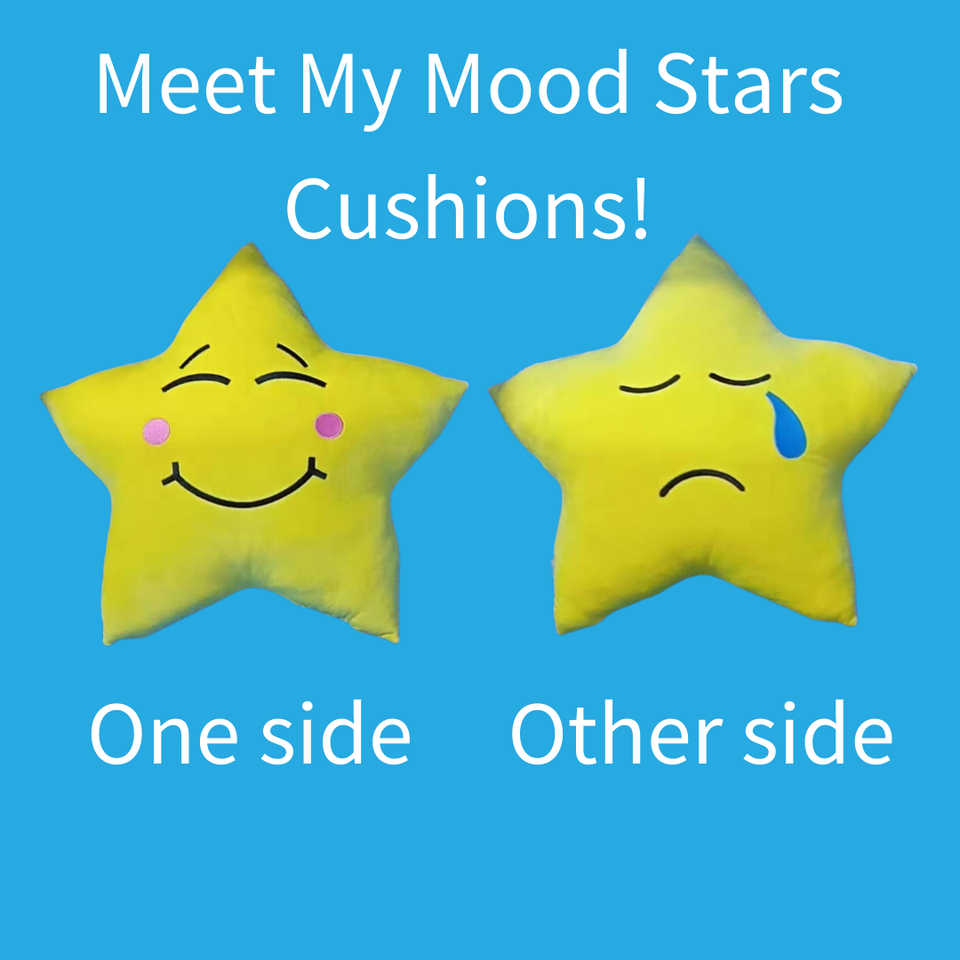 Large My mood Star expression Cushion - senior care - early years
