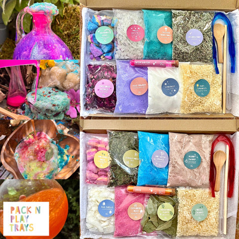Pack n Play Trays - Potion Kit - Dino or Fairy theme  **No Delivery until January**