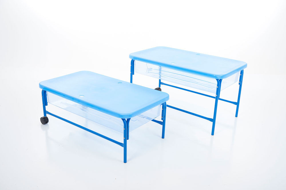 NEW UPGRADED Product Clear Water Tray - 58cm Blue Stand