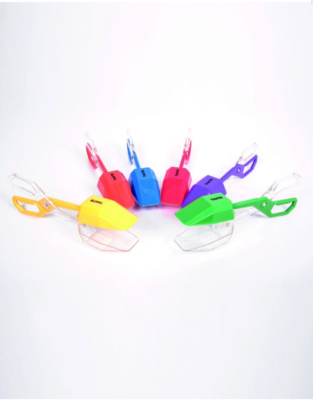 Rainbow coloured tongs. Scissor catchers - Edutrayplay ltd