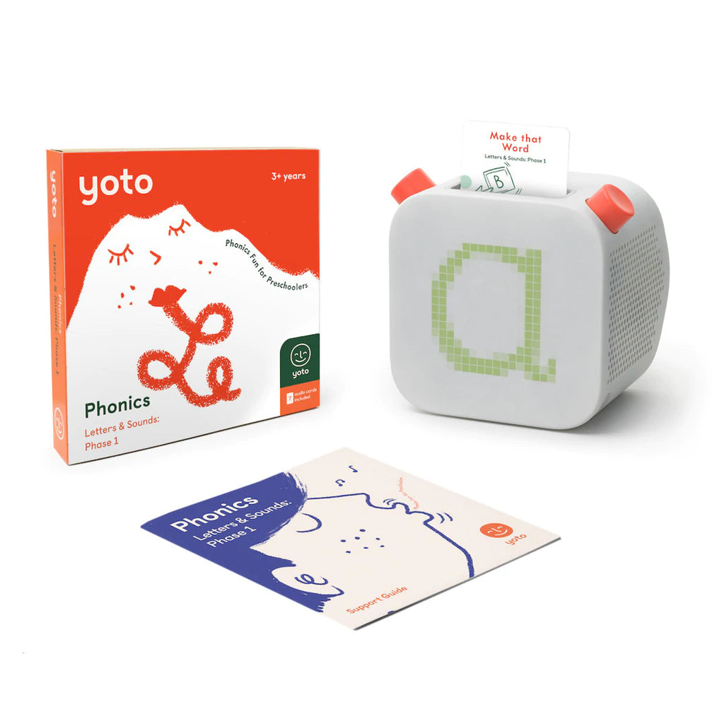 Yoto player with phonics card set