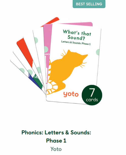Phonics. phase 1 - sounds, level 2 and tricky words level 3 - Yoto
