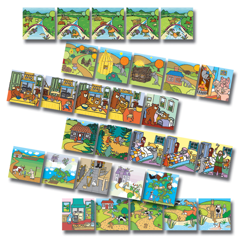 traditional story sequencing cards - tell me a story - Edutrayplay ltd