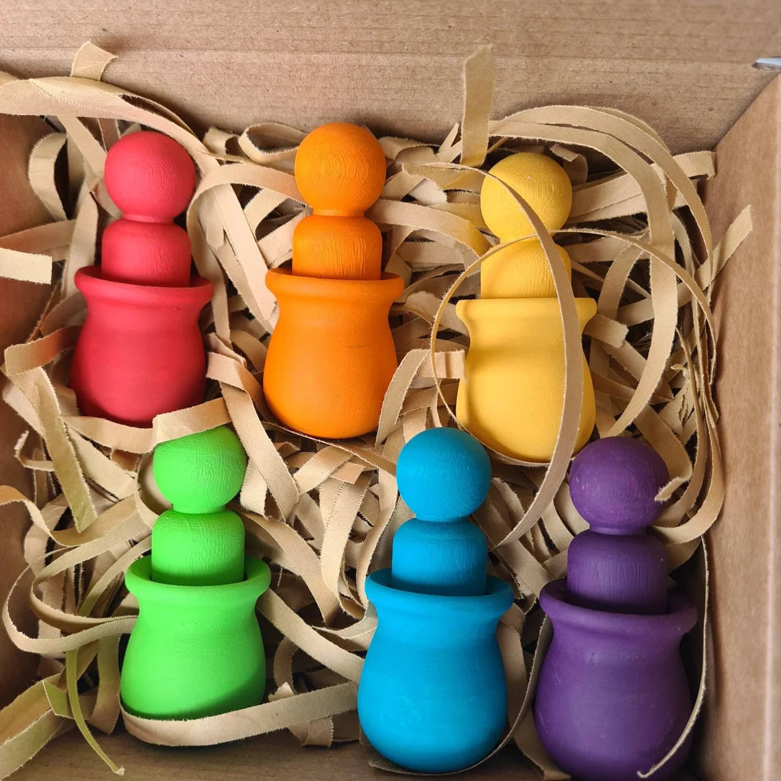 Wooden Peepos set of 6