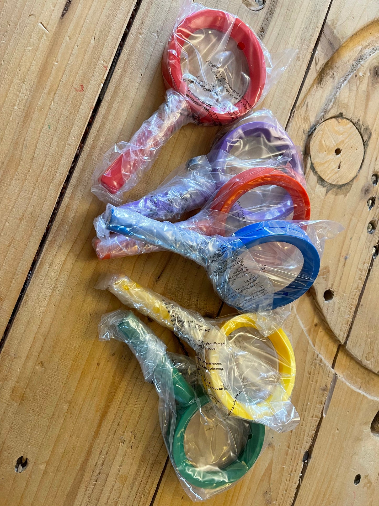 Magnifying glasses - rainbow  discounted item - Edutrayplay ltd