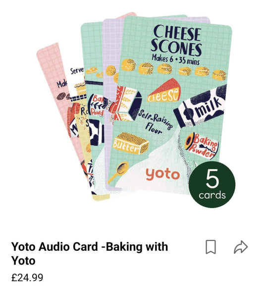 Baking with yoto cards