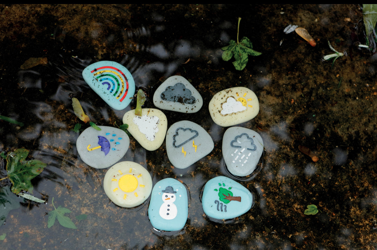 Weather sensory play stones