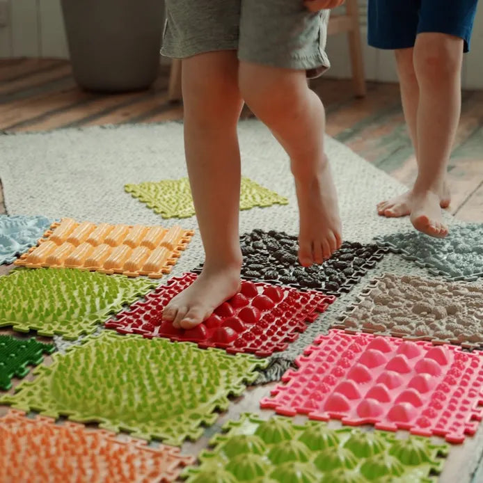 Soft Pastels Sensory Puzzle Playmats (25cmx25cm) Set of 8