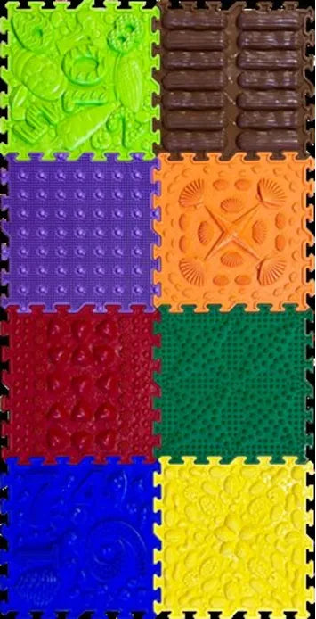 ORTO Nature Happy Path Sensory Puzzle Playmats (25cmx25cm) Set of 8