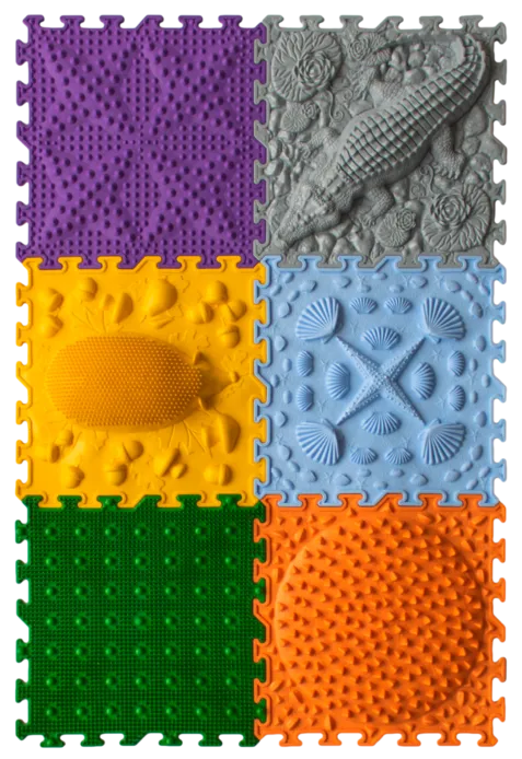 ORTO Nature Young Explorer Sensory Puzzle Playmats Set of 6